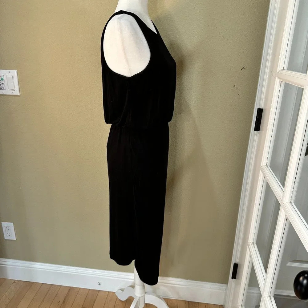 NORDSTROM Bobeau Drape Front Knit Tank Midi Dress - medium - Picture 9 of 11